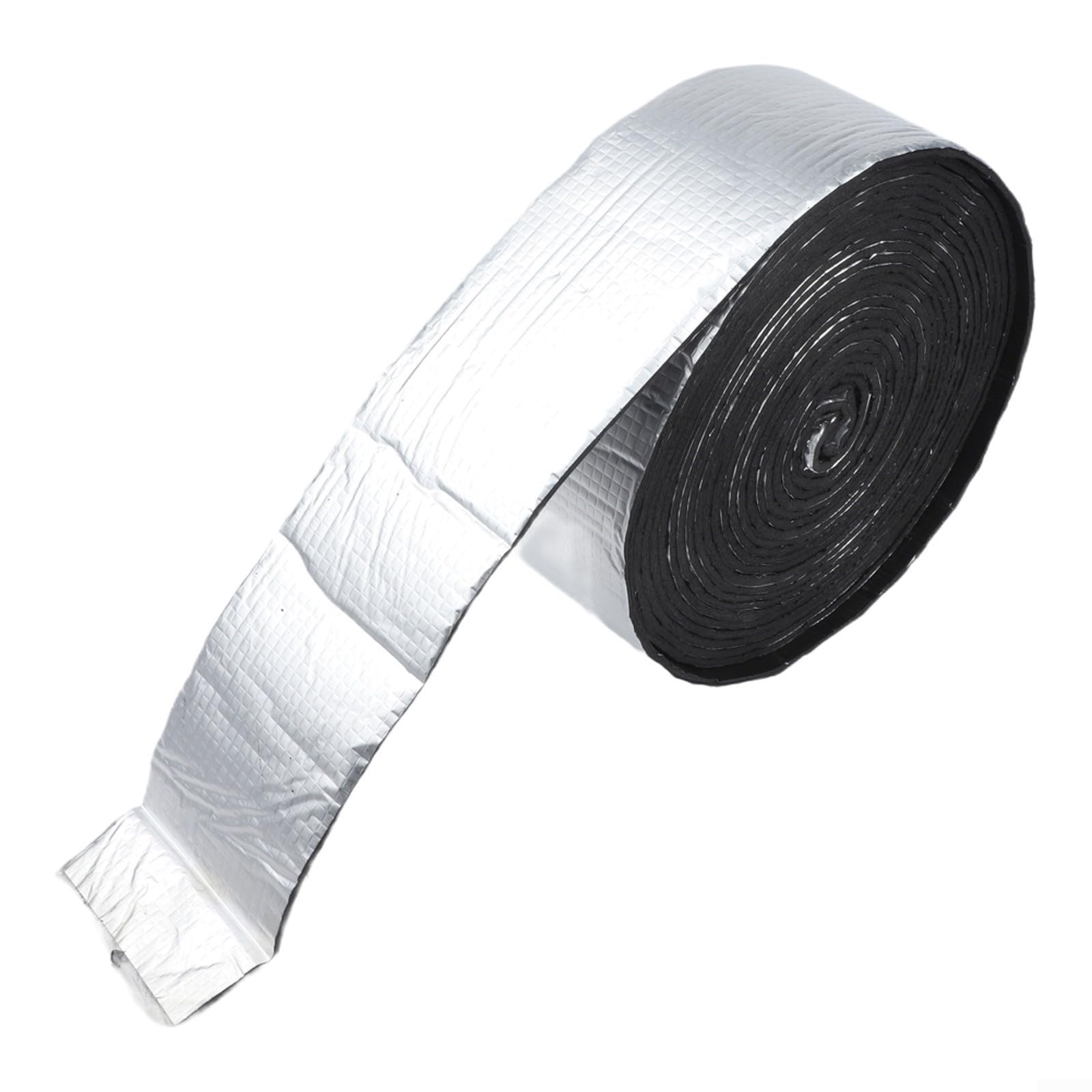Cinta de aislamiento de tubos de espuma de 10 m con respaldo autoadhesivo para protección contra la congelación en invierno, envoltura de plástico de goma ignífuga (10 cm x 10 m)
