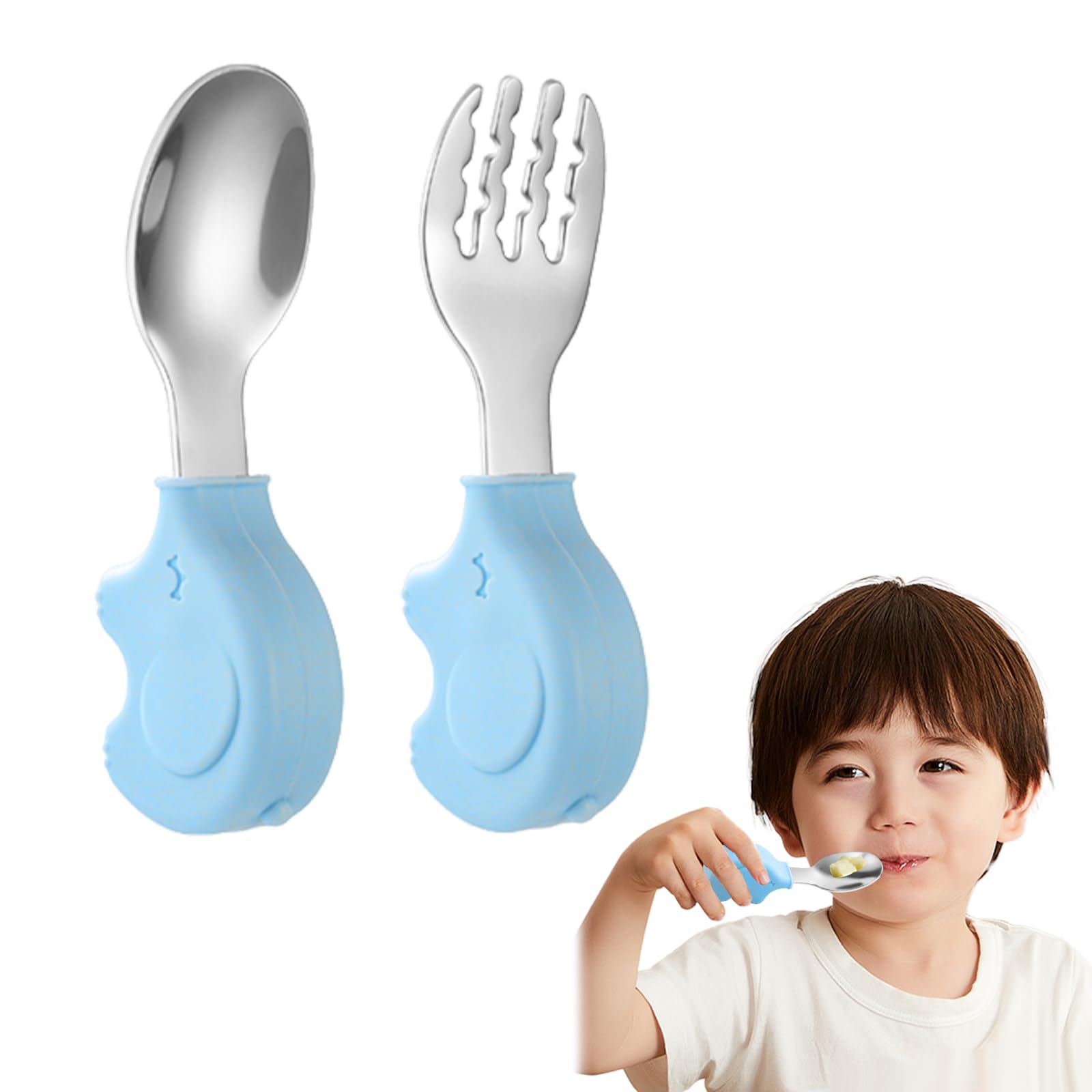 Amazon.co.jp: Coollooda ベビー スプーン フォーク セット (2個