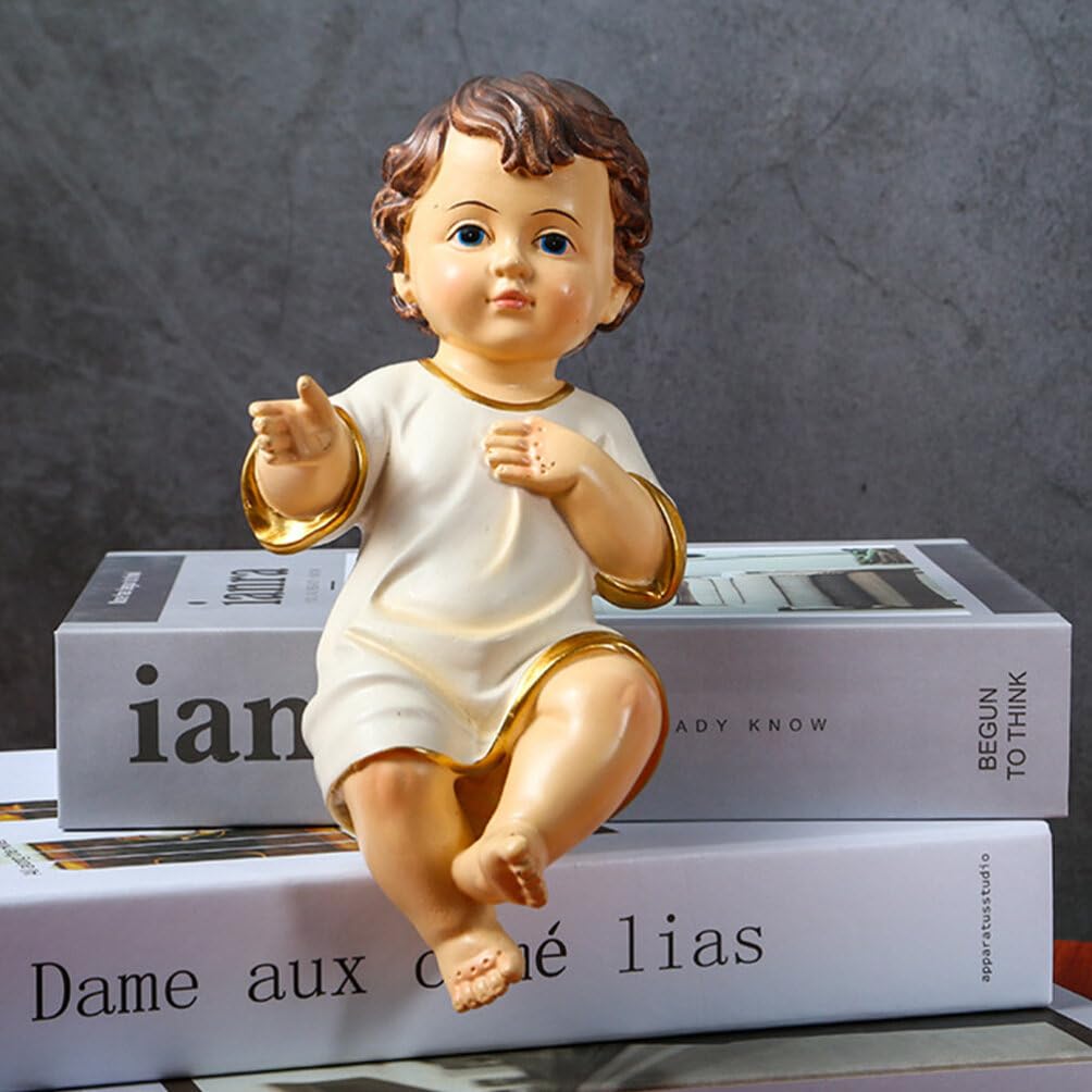 Abaodam 1pc Saint Figurine Resin Craft Jesus Ornament for Home Decor Religious Ornament for Church Office and Giving - Image 2
