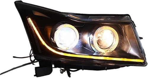 Miniatura 4 de YILKAL Estilo de automóvil compatible con Chevrolet Cruze LED 2009 2010 2011 2012-2015 Angel Eye Led Drl H7 Hid Bi-Xenon lente de haz bajo color