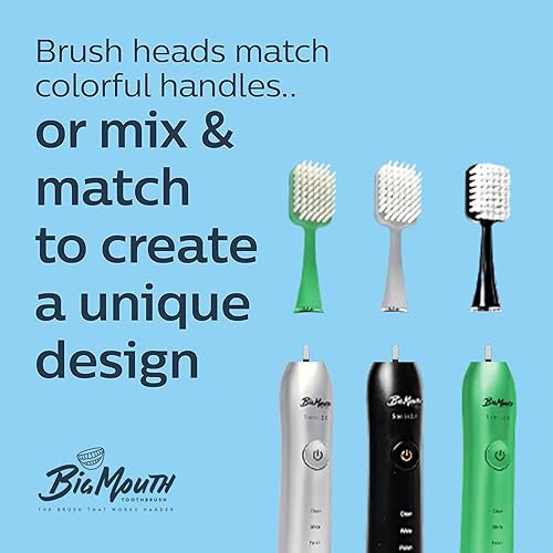 Miniatura 5 de Cabezales de cepillo de dientes sónico de boca grande, cabezales de cepillo de dientes compatibles para cabezales de repuesto de cepillos de dientes