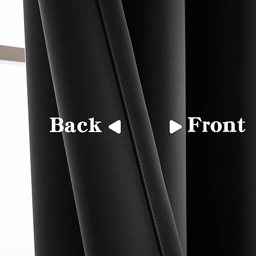 Miniatura 4 de Juego de 2 paneles de cortinas opacas de 84 pulgadas de largo, cortinas opacas para dormitorio de 84 pulgadas de largo, bolsillo para cortinero,