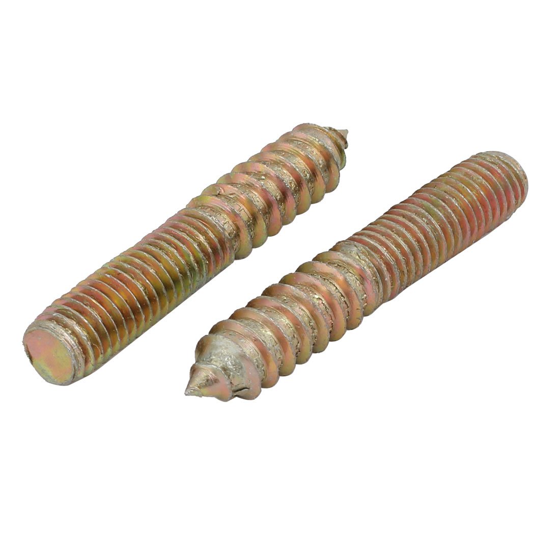 Aexit M10x60mm Carbon Home Hardware Steel Zinc Plated Hanger Bolt 10pcs Model:61as91qo309