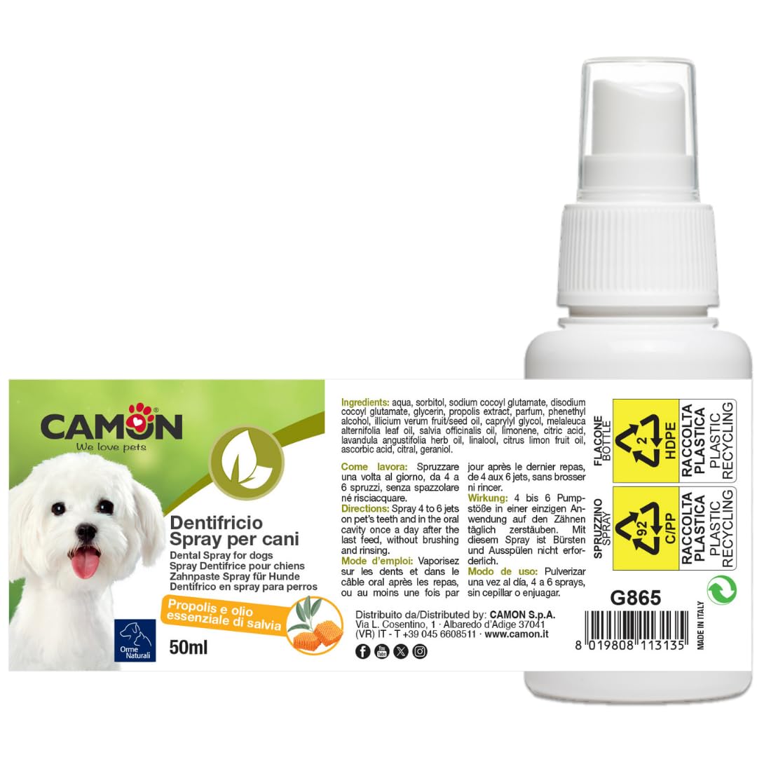 CAMON DENTIFRICIO PER CANI SPRAY 50ML