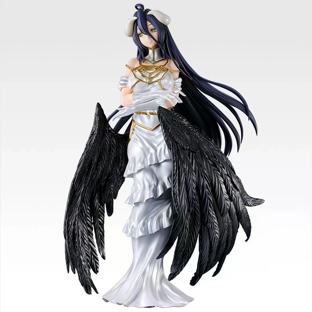 Zhongkaihua Albedo Figur 22 cm weißes Kleid schwarze Flügel Sneer Face