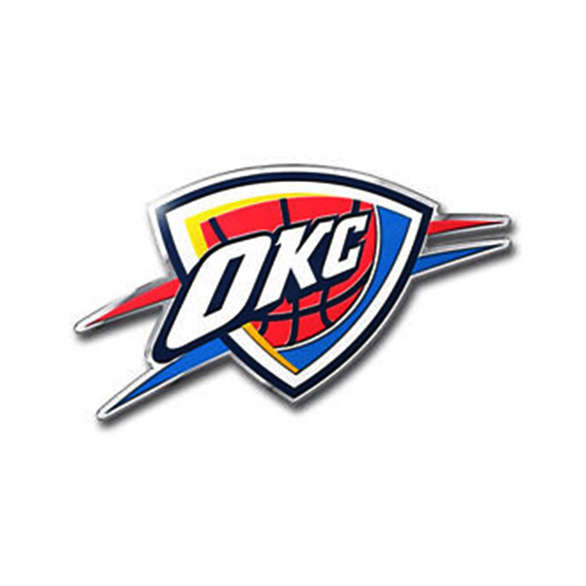 NBA - Oklahoma City Thunder Heavy Duty Aluminum Color Emblem