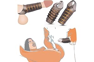 Penis Rings for Men, 2-Pack Textured and Ribbed Silicone Enhancers