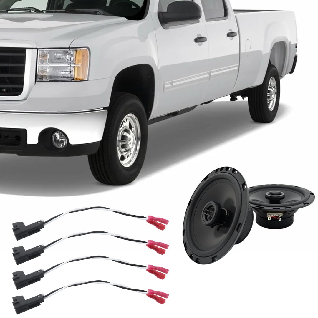 4 PCS Door Speaker Wiring Harness Replacement for Chevy Camaro 1993-2002, Install Aftermarket Audio Speaker Wire Cable