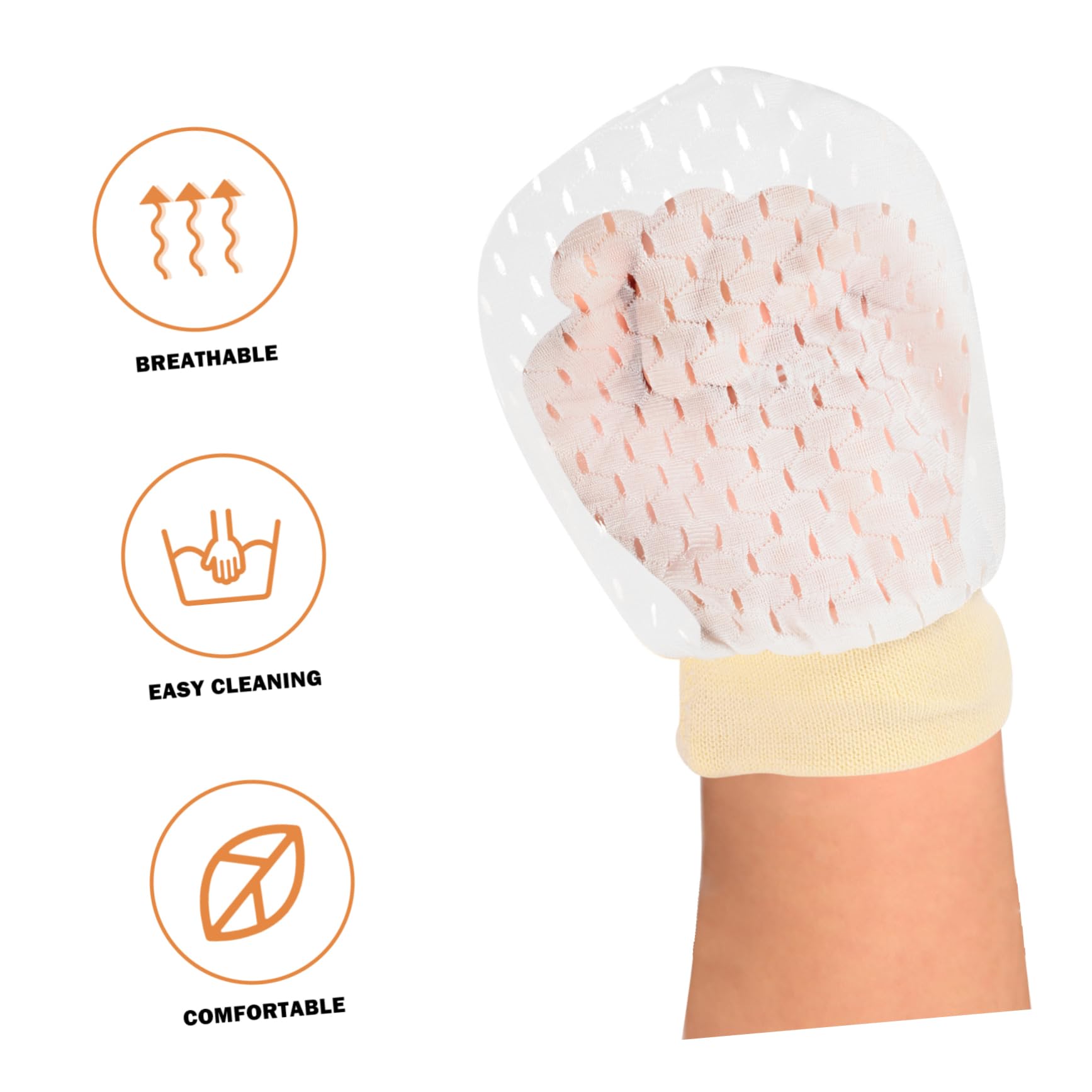 LIFKOME 2Pairs Breathable Ice Mittens Non Scratch Gloves for Months Comfortable and Protective Handwear for Newborn Boys Machine Washable Lightweight Design