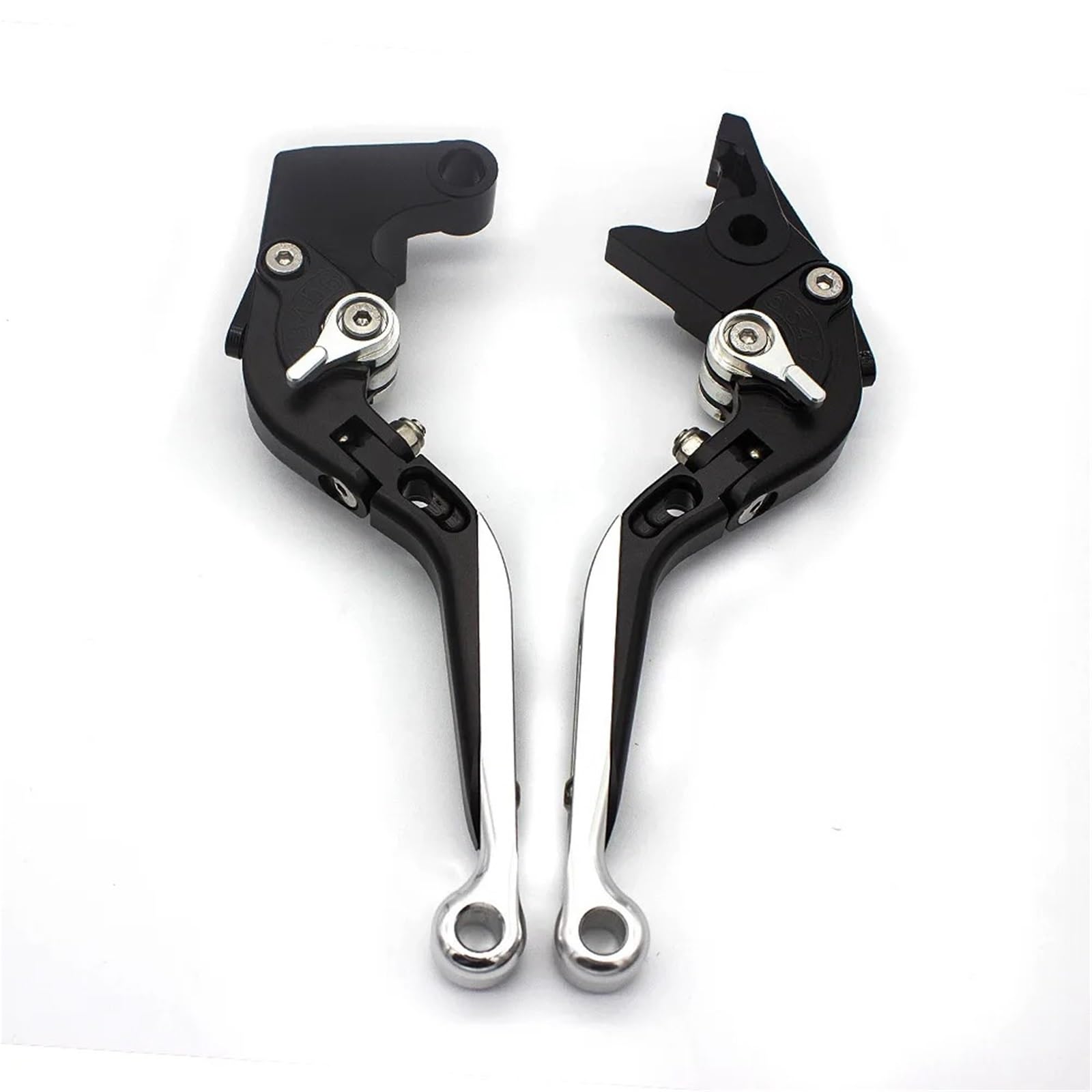 Pdaazvg Silver Brake Lever Handle For Ducati 748 750Ss 900Ss 1000Ss 996 998 For Monster S4r S2r St3 St4 For Multistrada 1000 Extendable Brake Clutch Lever Motorcycle Lever Blades(Silver)