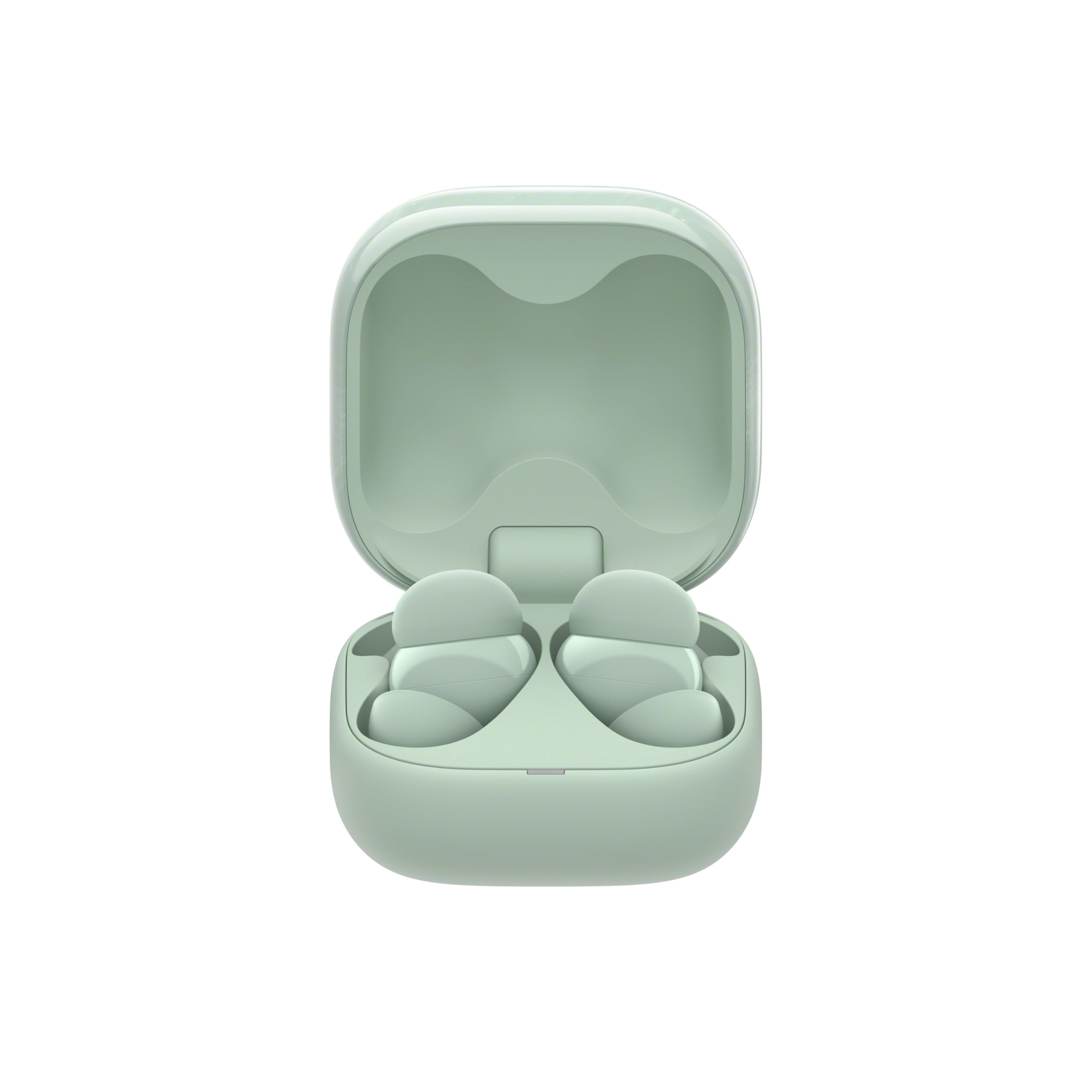 Sony LinkBuds Fit - Ecouteurs Bluetooth sans Fil à réduction de Bruit - Confortables, IPX4, Hi-Res Audio, Mode Ambient Sound, 21h d'autonomie, Connexion multipoint, iOS et Android - Vert