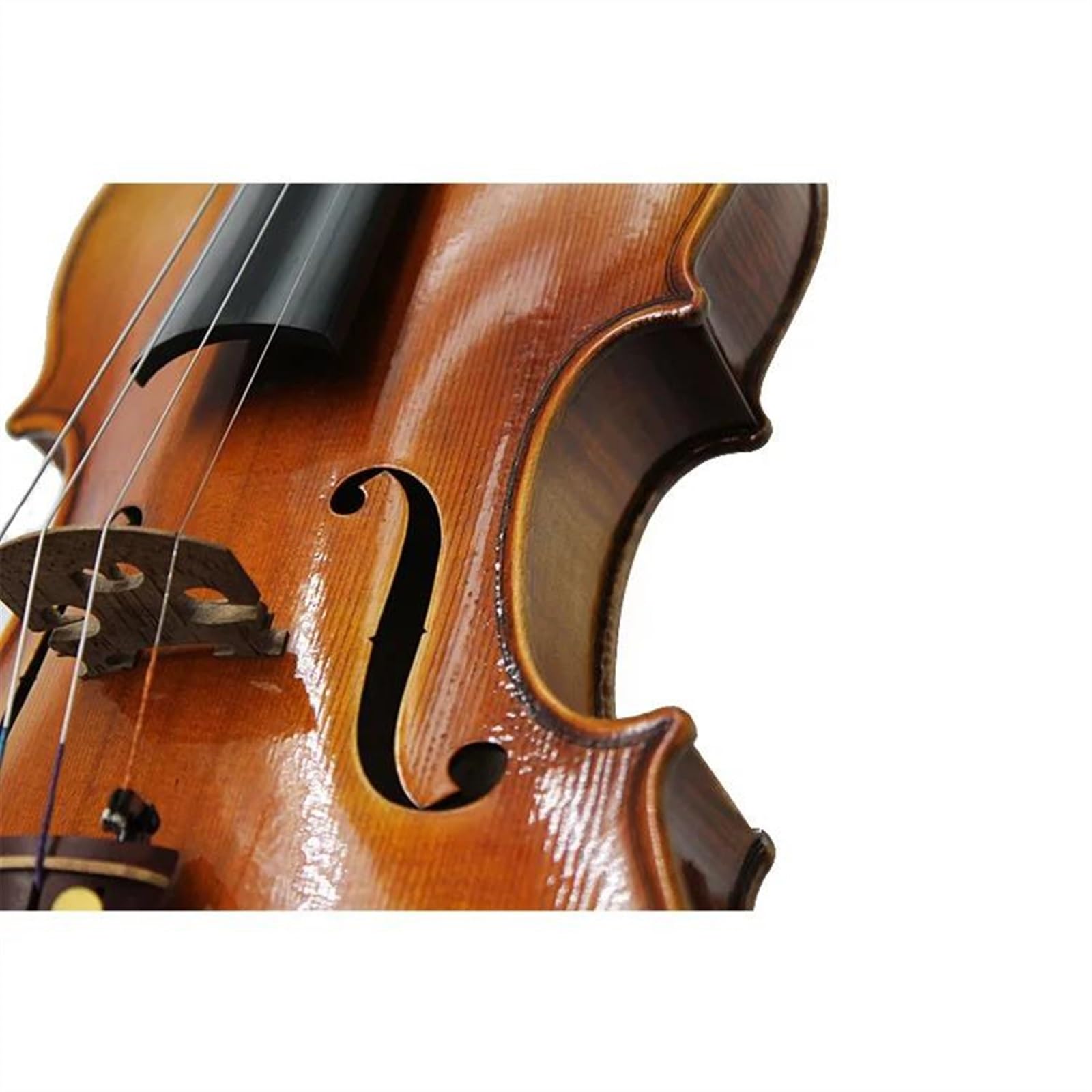 Violine 4/4 Violine Ausgewähltes Massivholz Fichte Schlagfläche Mit Achteckigem Bogen Quadratischem Etui