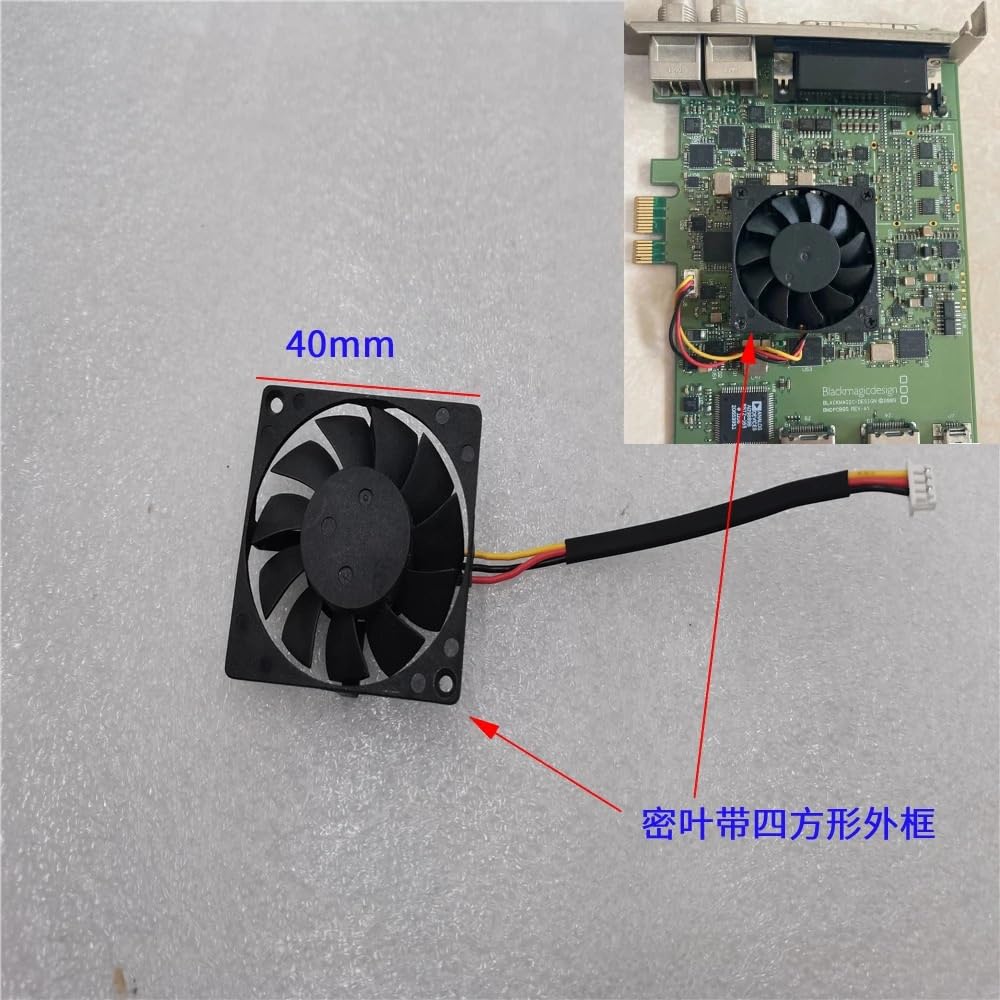 Nuova Ventola per F-4008H12B F-4008H12B-IV 12V 0.18A 4008 DFB400705M 5V Doppio Cuscinetto a Sfera 4007 4CM Ventola di Raffreddamento Micro Ultrasottile(F-4008H12B)