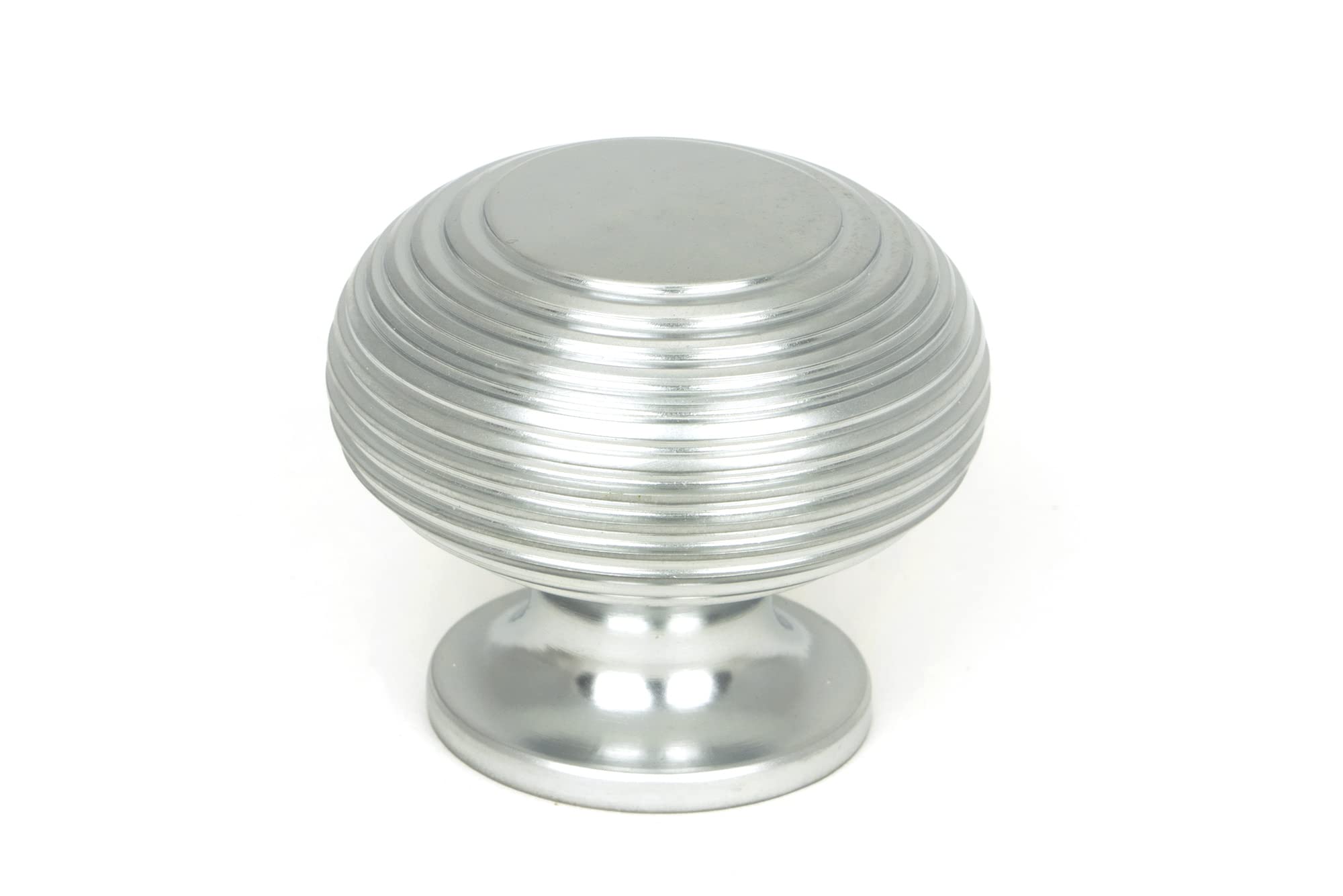From the Anvil Satin Chrome Beehive Cabinet Knob 40mm