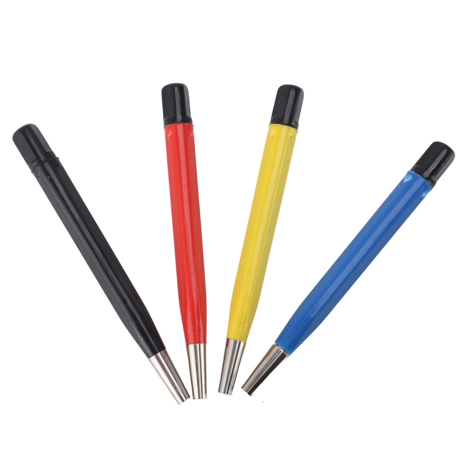 Kratzbürsten-Stift-Set, 4-teilig, Vorbereitende Schleifbürste Im Stiftstil mit Stahl-Messing-Fiberglas-Nylon und Verstellbaren Spitzen Zum Entfernen von Korrosion und Rost, Schmuck