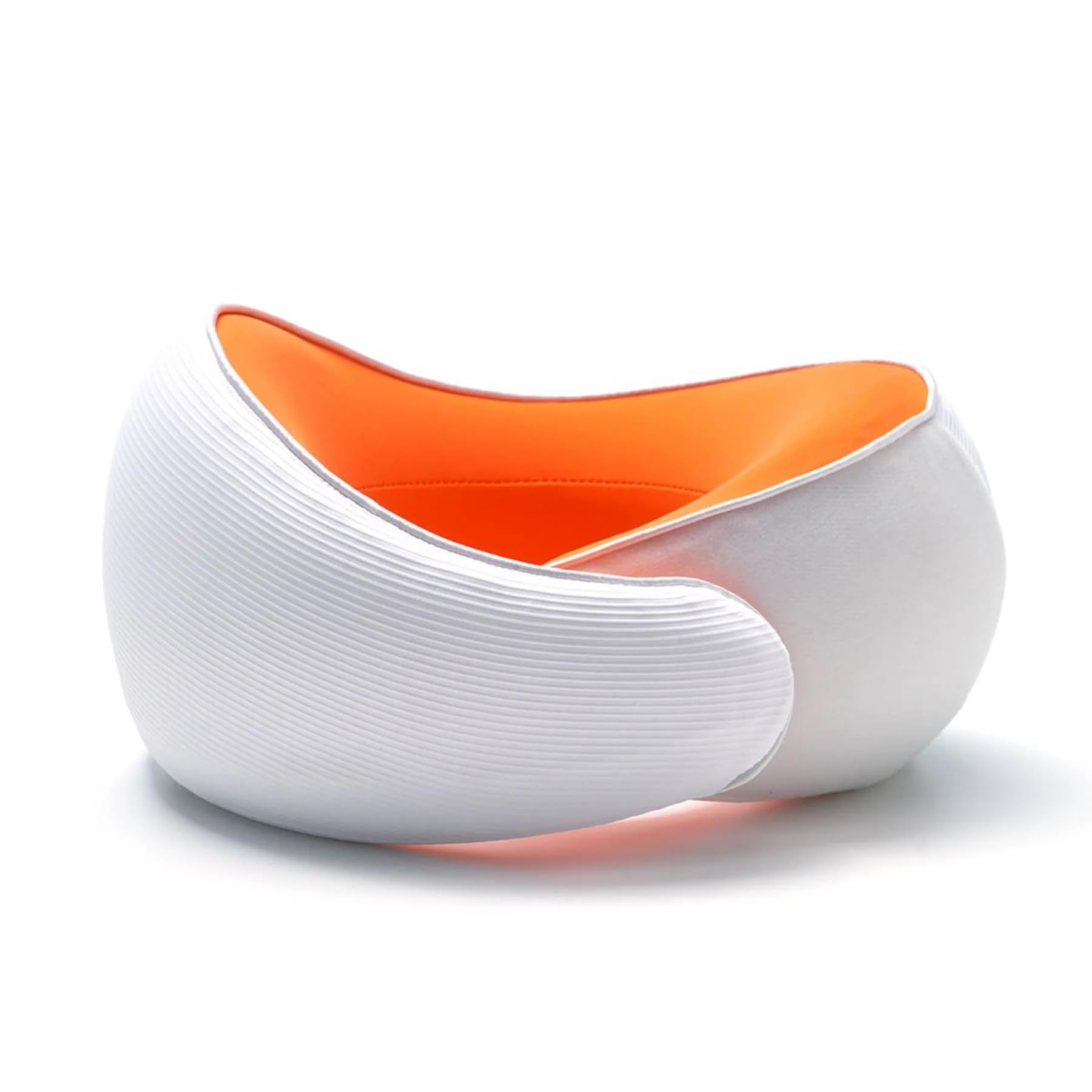 COIF Premium Memory Foam Travel Neck Pillow with Storage Bag | Ergonomic 360° Support Headrest Cushion for Airplane, Car & Office | Perfect Travel Accessories for Men & Women (White)
