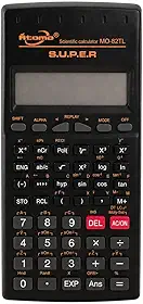 Calculadora Científica 229 Funções Profissional Display Duplo 10+2 Dígitos Engenharia Física Química Estatística Escolar Faculdade Auto Desligamento Preta Premium Portátil Completa com Capa