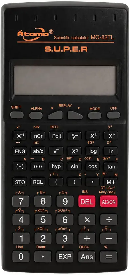 Calculadora Científica 229 Funções Profissional Display Duplo 10+2 Díg