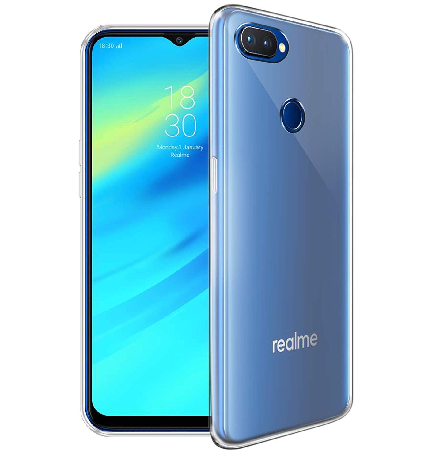 Amazon Brand - Solimo Silicone Soft & Flexible Back Cover Mobile Cover for Realme 2 Pro (Transparent) (B09GWCFRML) Amazon Price History, Amazon Price Tracker