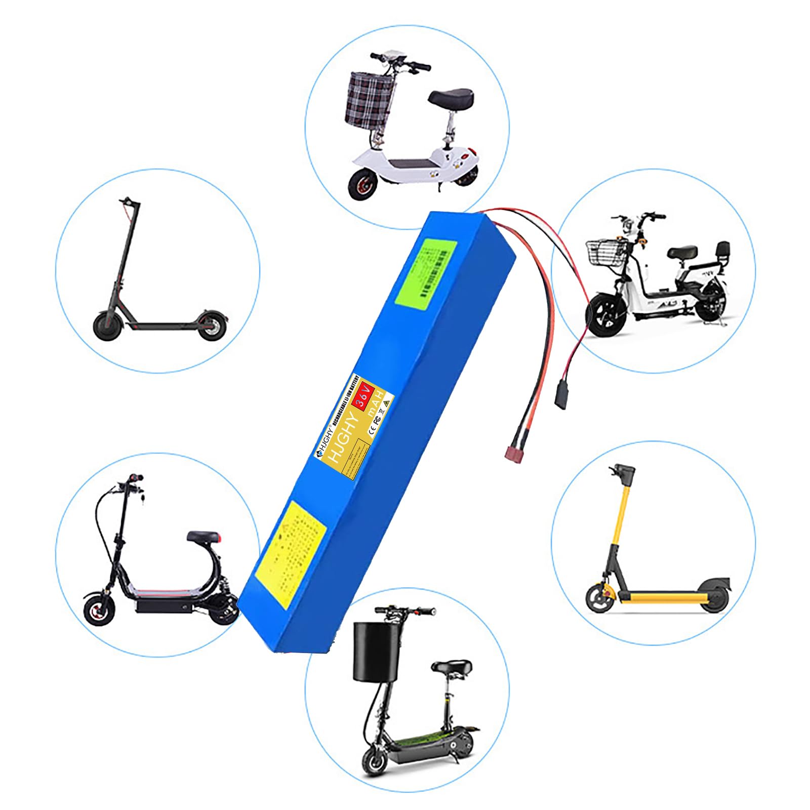 Amazon | HJGHY 36V Ebikeバッテリー 8Ah 10Ah 12Ah 15Ah 18Ah 20Ah