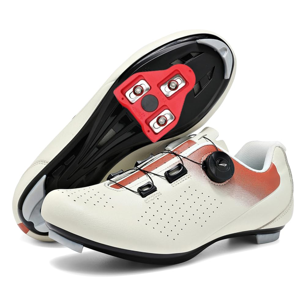 JiuQing Buty rowerowe męskie i damskie z blokami Delta kompatybilne z butami Peloton KEO SPD Indoor Outdoor Road Bike do rowerów spinningowych
