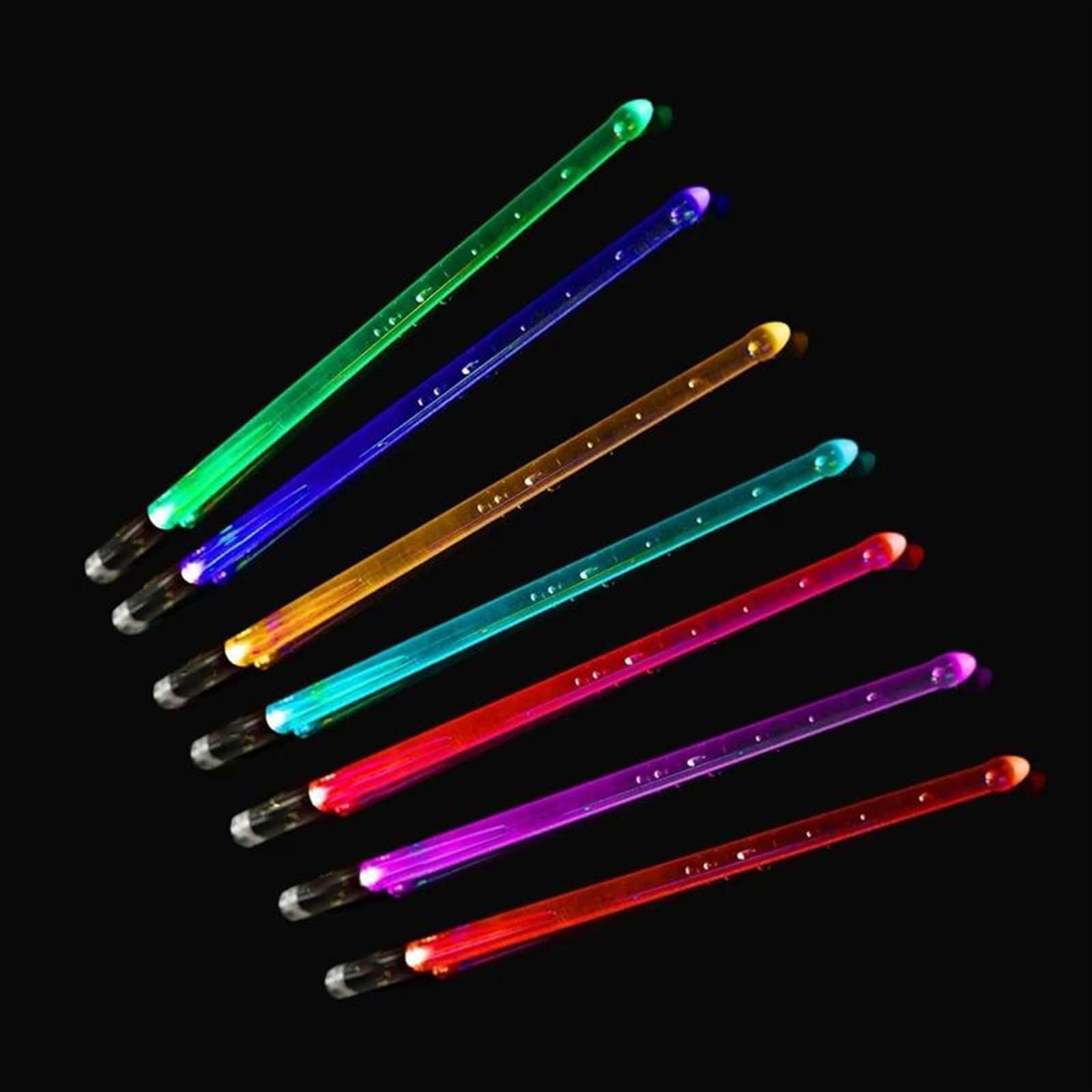 1 Ensemble De Baguettes De Tambour Lumineuses, Baguettes LED À Couleur Changeante Pour Adultes, Accessoires De Batteur Débutants Baguette Batterie pour Débutants