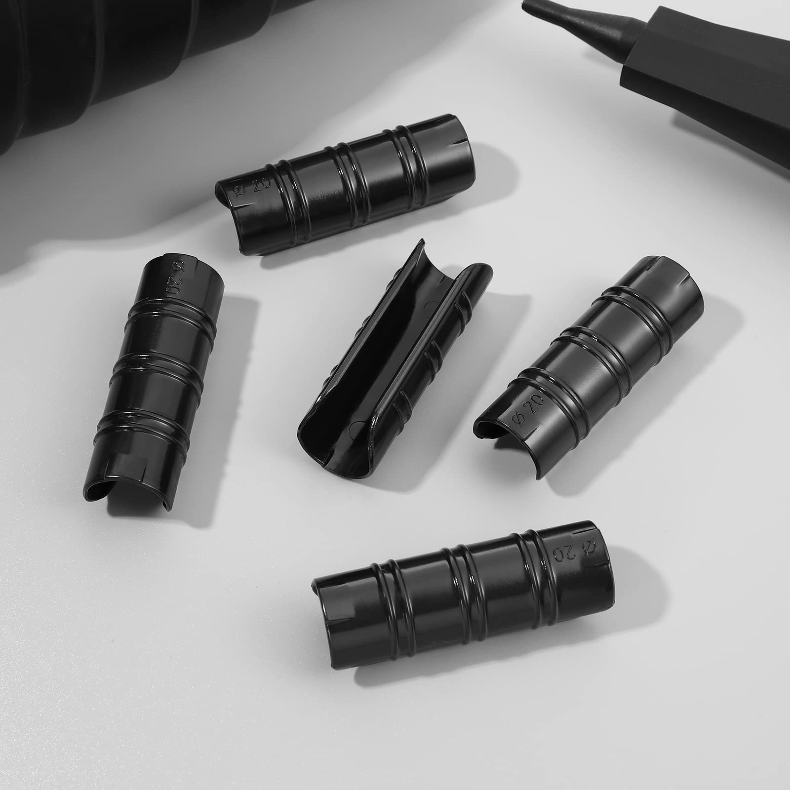 YARNOW Lot De 30 Clips De Fixation, Colliers De Serrage En Plastique Pc Pour Tuyaux De 20 mm, Idéal Pour Fixer Bâches, Filets Et Films