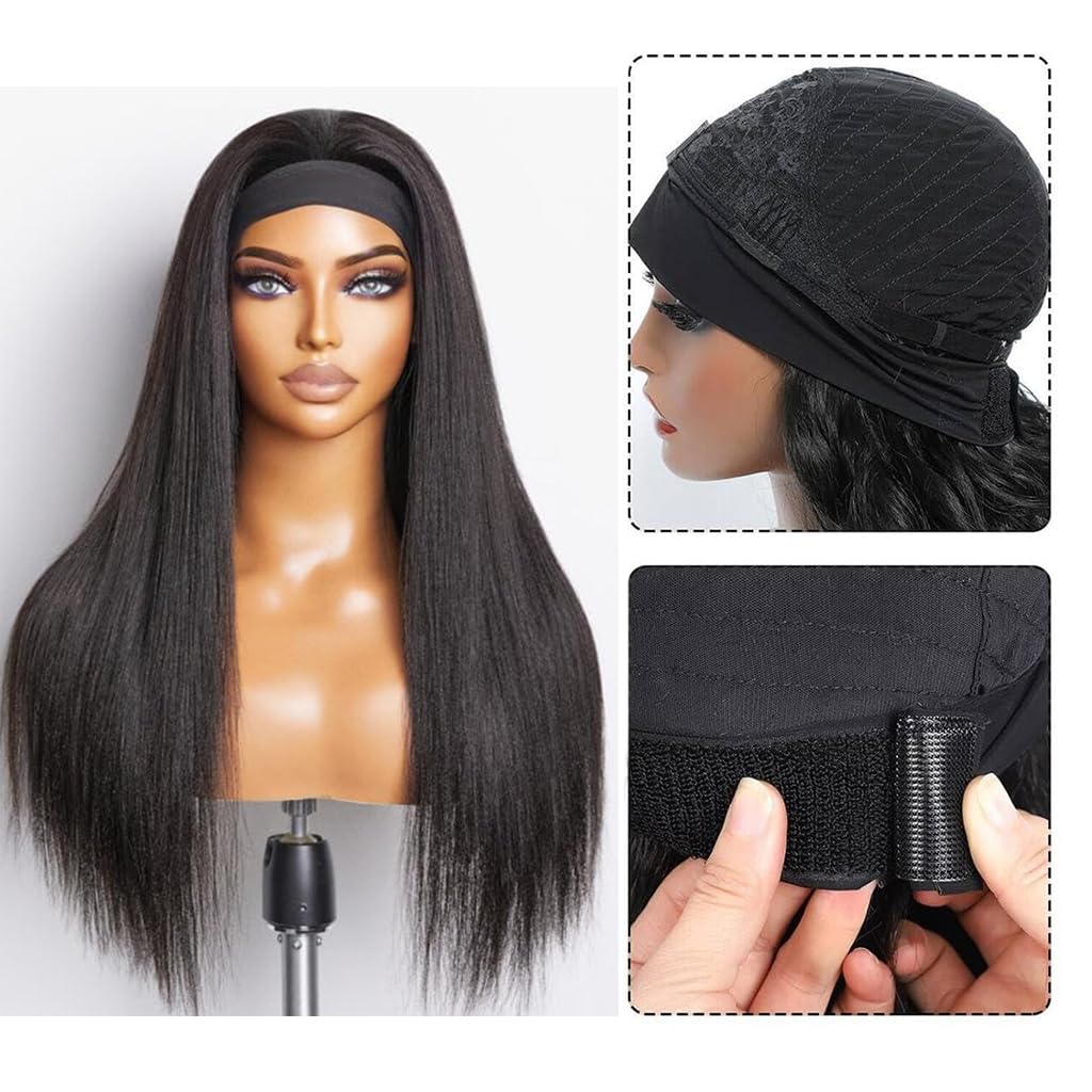 Brazilian Virgin Human Hair Headband Wig