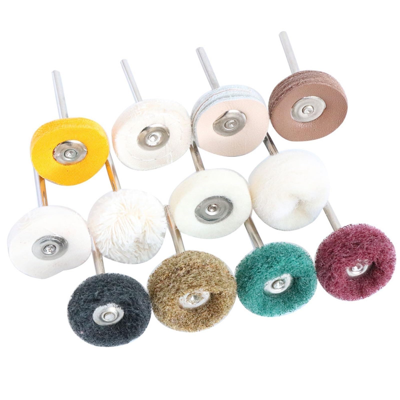 Narzędzia Do Tarcz Polerskich, Tarcze Listkowe 1" Filc Wełniany Głowica Szlifierska Do Szlifowania Ścierna Tarcza Polerska Trzpień 2,35/3 Mm/Sheepskin 5Pcs/2.35Mm Shank