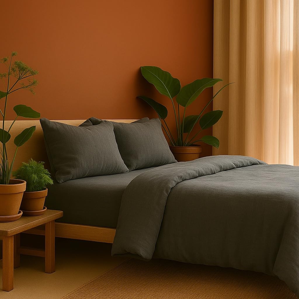 Platte Druksluiting Overtrek Douceur D'intérieur 3-delige Beddegoed Set - Angelia Rose, 260x240 Cm - Katoen & Katoengaas Beddengoed 1 Persoons