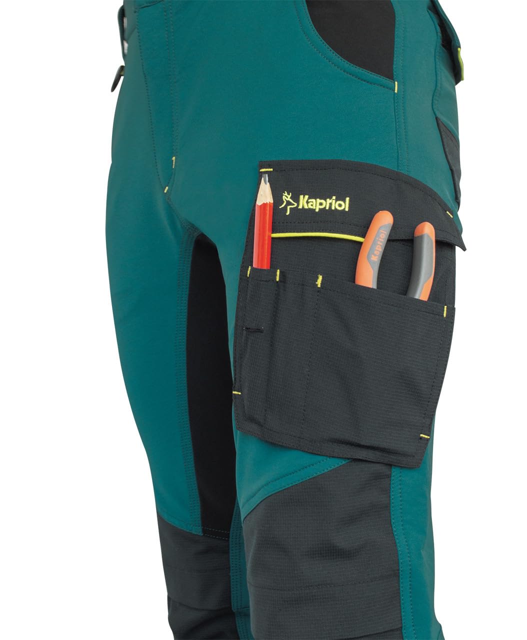 KAPRIOL - Kapriol Dynamic W, Dynamic Carpenter Trousers Grey XXL Unisex - Adulto