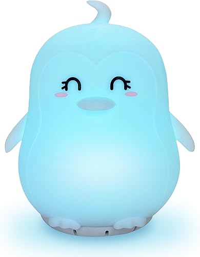 Mindfulness 'Breathing Penguin' 4-7-8 Luz de respiración guiada de meditación visual Dispositivo 3 en 1 con luz nocturna y máquina de ruido para