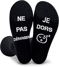 Chaussette Rigolotes Humour Coton Hiver Personnalisé, Message Socks