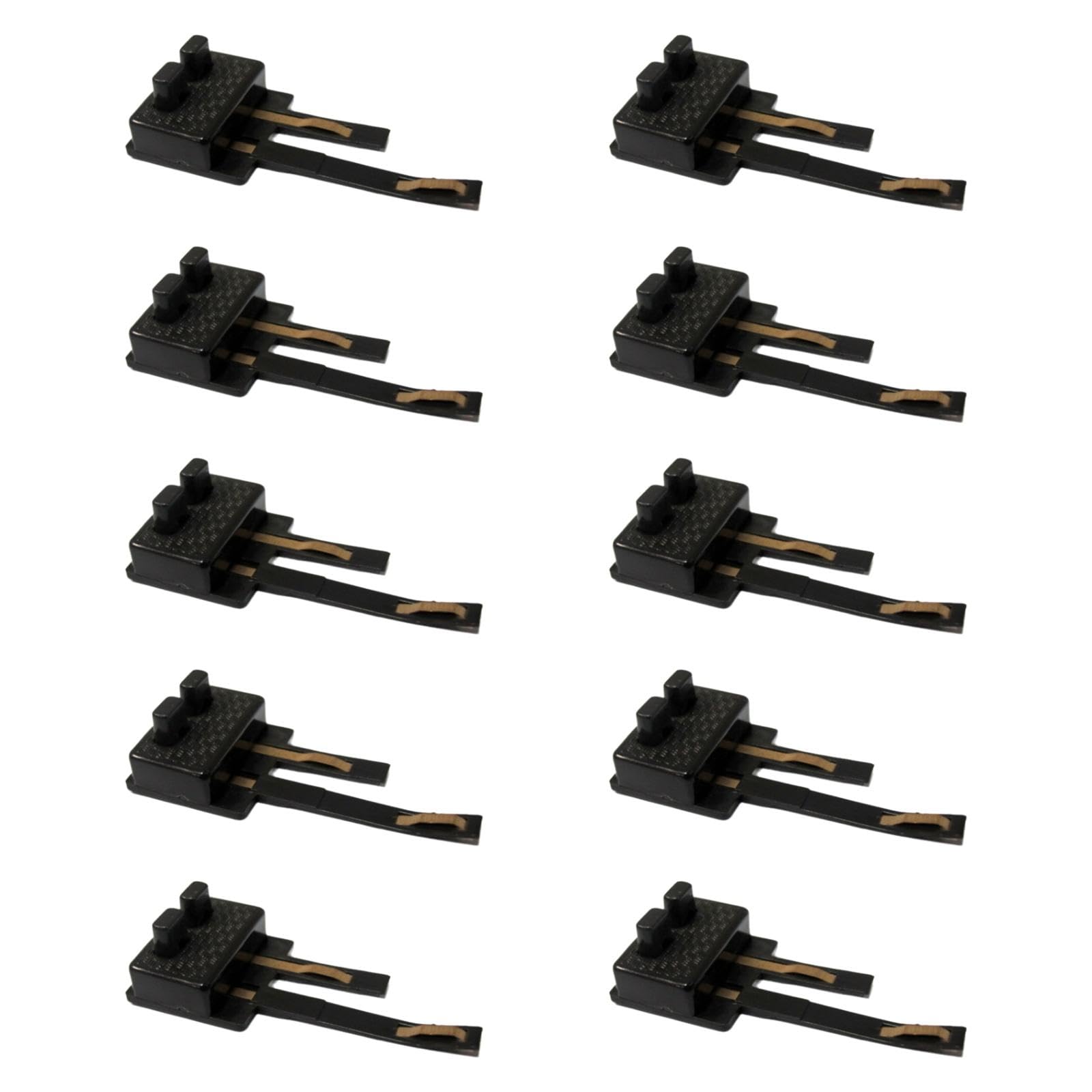 Perfeclan Clips de Connexion d'alimentation numérique à l'échelle Ho, boîte d'alimentation, 1:87, légers, pièces de Rechange, pour Trains modèles Ho, Noir