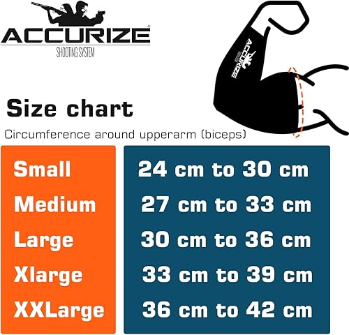 Miniatura 6 de Accurize 2 piezas de manga de tiro manga acolchada para deportes coderas para tiro fútbol voleibol béisbol negro