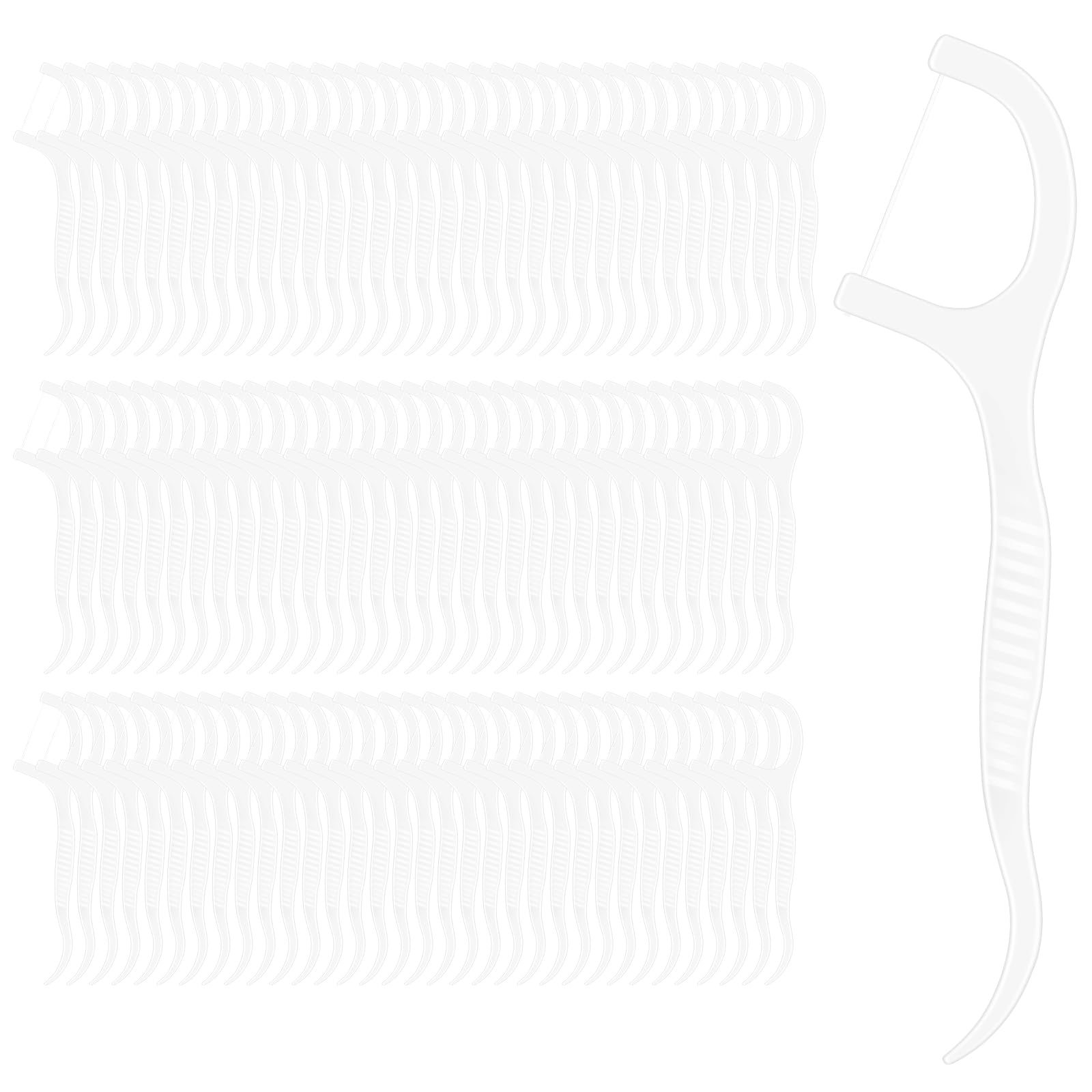 100 Count Dental Floss Picks, Easy Grip Handle Floss Picks for Teeth with Storage Box, Travel Floss Picks for Teeth Clean & Oral Care