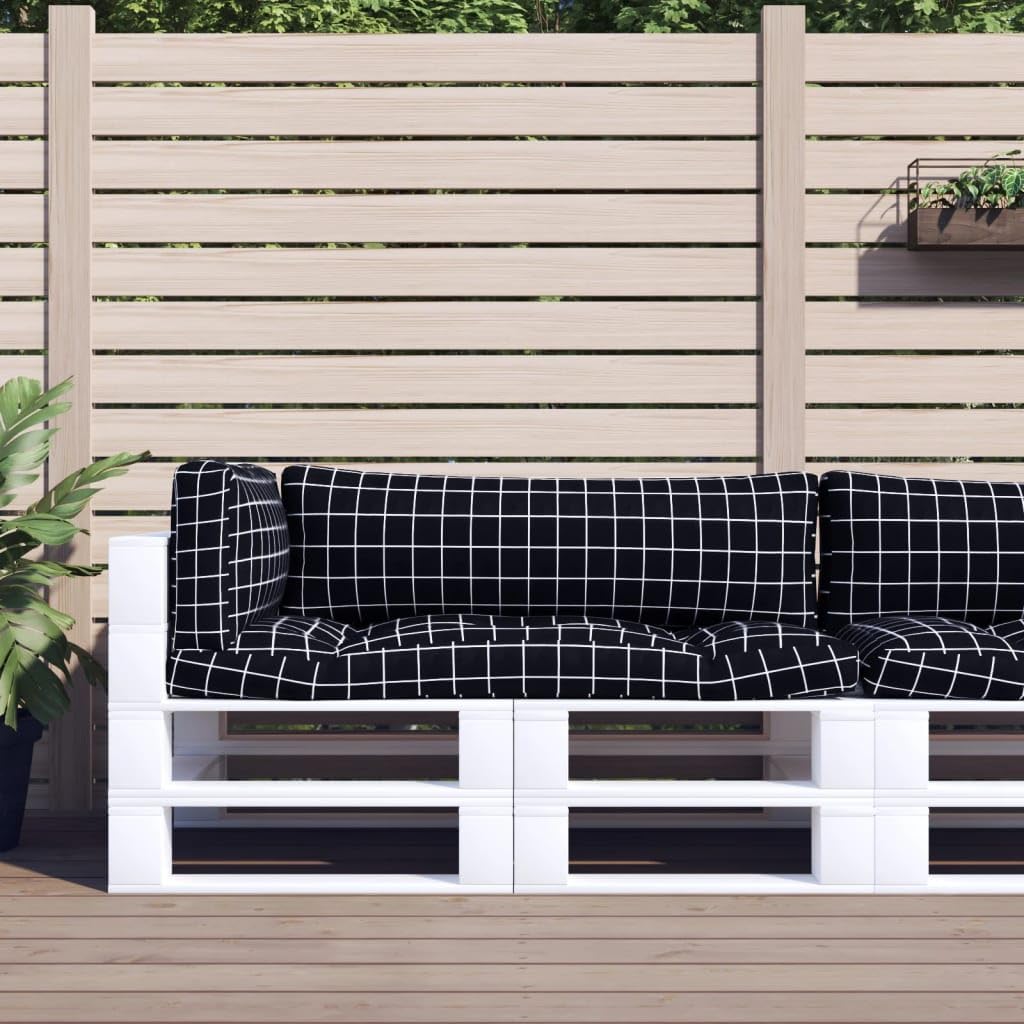 Coussin de palette imperméable lot de 3 avec dossier ergonomique antidérapant jardin extérieur