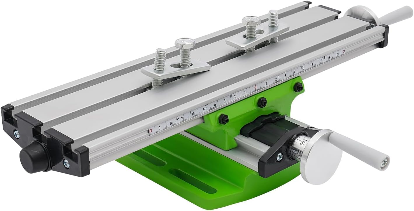 Mini stół roboczy, regulowany stół przesuwny krzyżowy z precyzyjną wagą, oś XY ze stopu aluminium do wiercenia i pozycjonowania