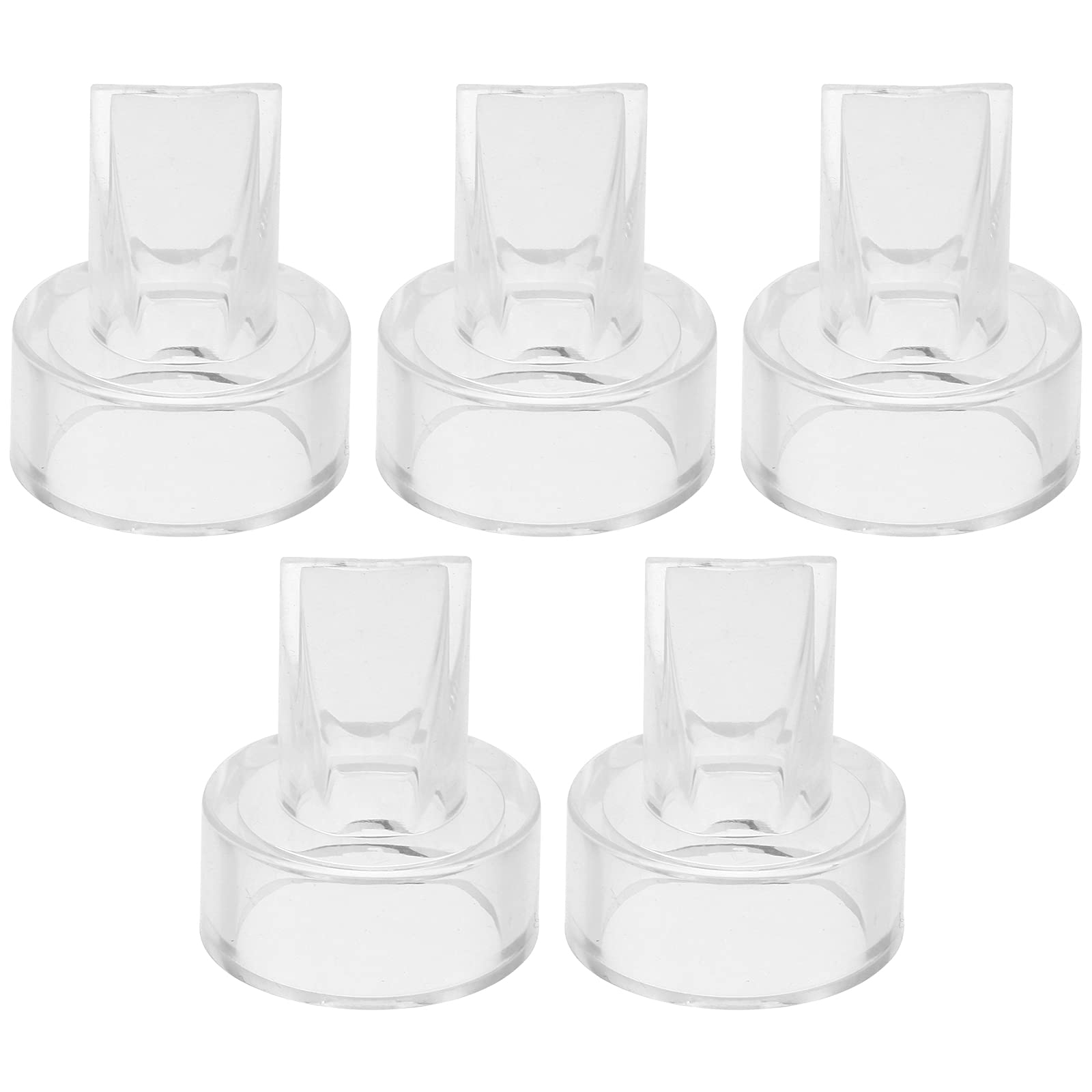 HEALLILY 5pcs Duckbill Valves Transparent Anti Backflow Durable Safe Healthy Replace Breast Pump Parts Silicone Diaphragm Breast Pump Electric Breast Pump Parts