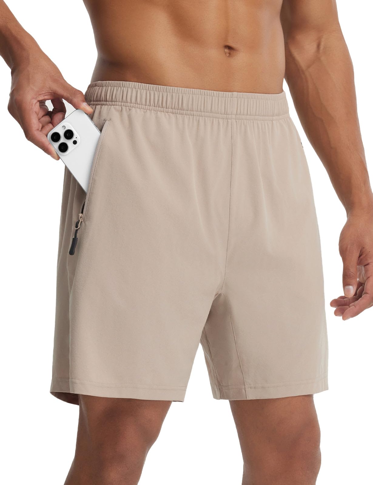baleaf MTB Radlerhose Herren Gepolsterte Radhose mit Taschen 2 in 1 Outdoor Mountainbike Radlerhose 18CM Fahrradhose Bike Shorts Sommer