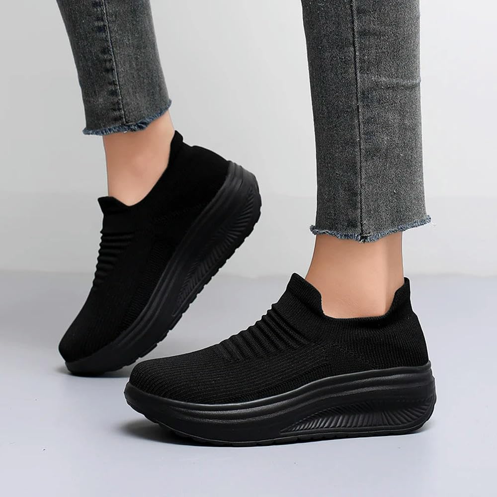 DYRBF buty dla kobiet wiosna jesień oddychające modne trampki na platformie damskie na co dzień damskie buty mokasyny do chodzenia