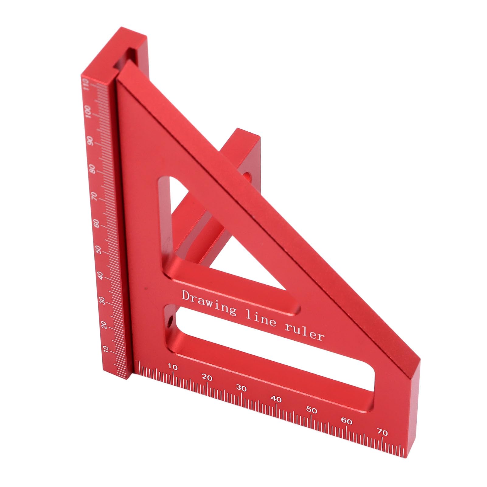 Équerre de Mesure Multi-Angles 3D 45°/90° en Alliage d'aluminium pour Le Travail du Bois, rapporteur, Triangle à onglets