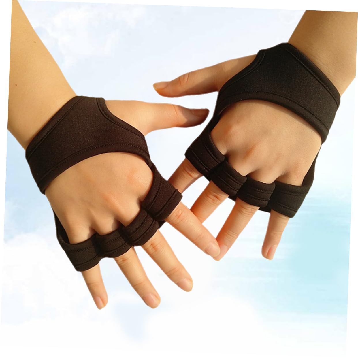 Yardwe 3 Pezzi Guanti Per Sollevamento Pesi Guanti Per Sollevamento Pesi Guanti Da Donna Guanti Mezze Dita Guanto Da Allenamento Guanti Da Uomo Guanti Antiscivolo Guanti Con Cinturino Da