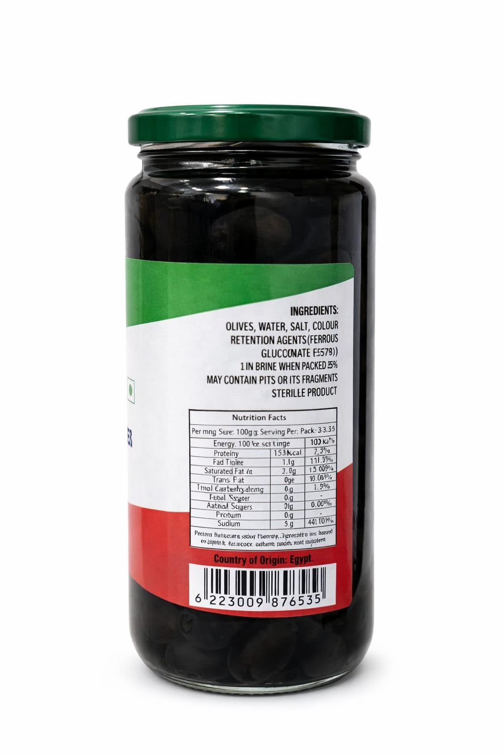 Italian Garden Black Pitted Olives + Green Pitted Olives 450g, Pack of 1 Each 2