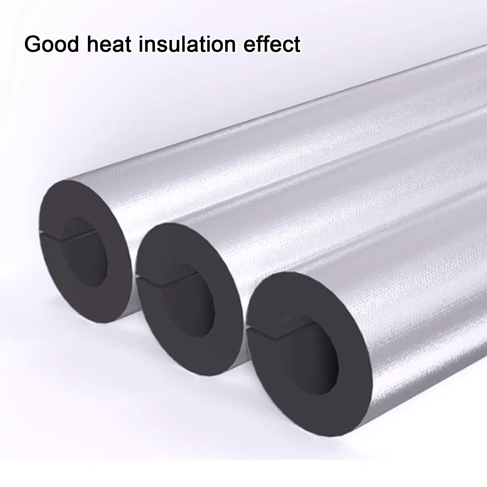 Rohrisolierung Selbstklebend Étanchéité À L'eau et À L'humidité Ignifugé Bonne Flexibilité Heizungsrohr Isolierung für Rohrisolierungen Heizung Sanitär(ID 5-1/4" x T 1-31/32" x L 39.37")