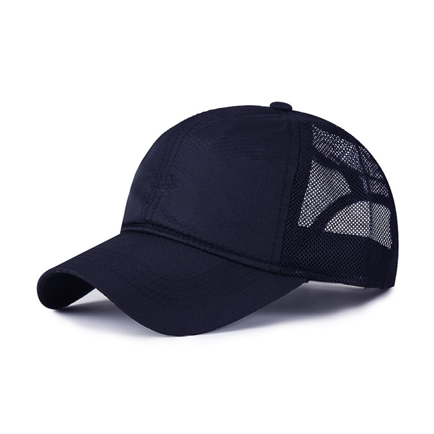HaloHorus Curved Snapback Trucker Hat for Men Women, Adjustable Mesh Athletics Baseball Cap for Running, Fishing, Workout, Fqd Navy, One Size โ image 1
