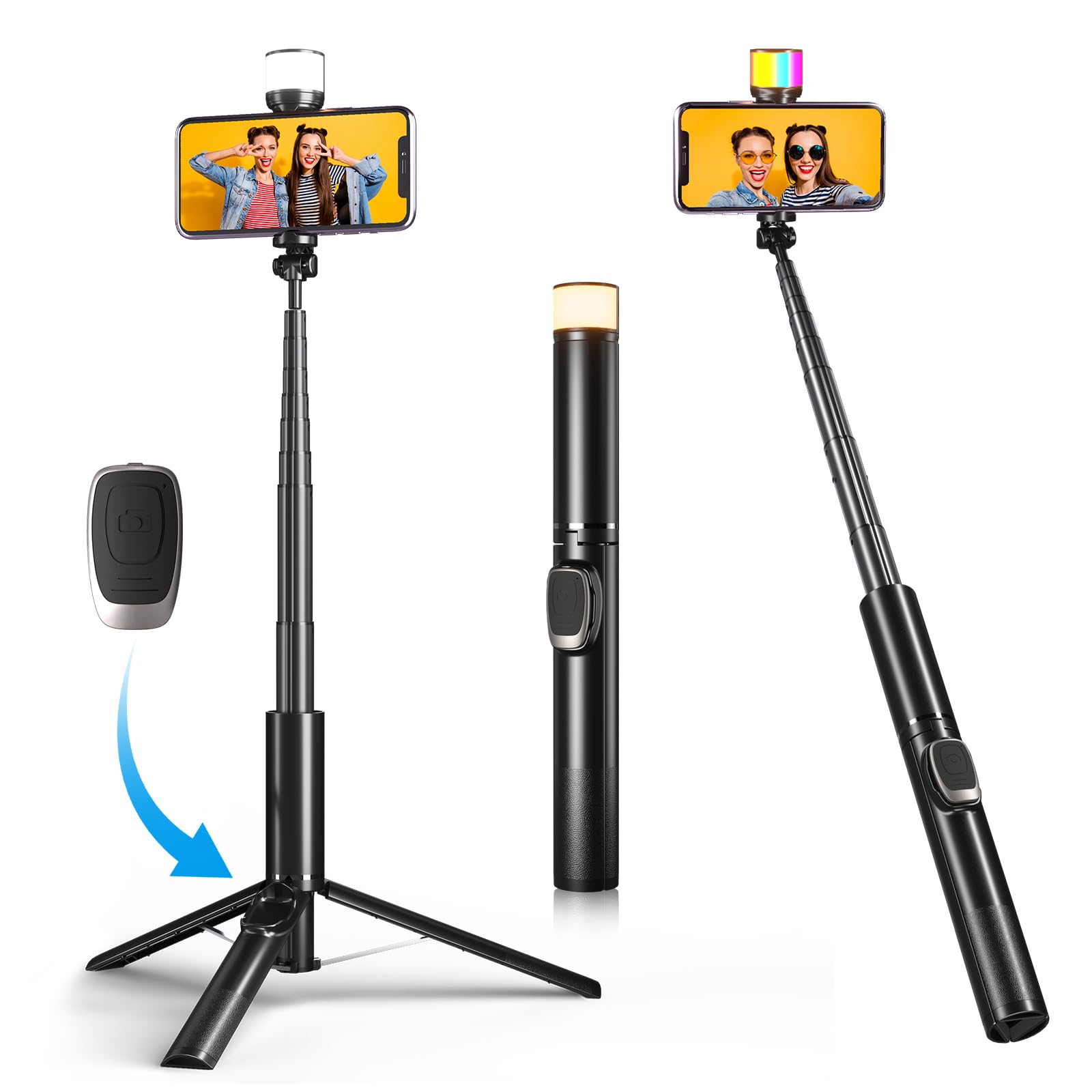 Amazon | Marchpower 自撮り棒 スマホ 三脚 Bluetoothリモコン
