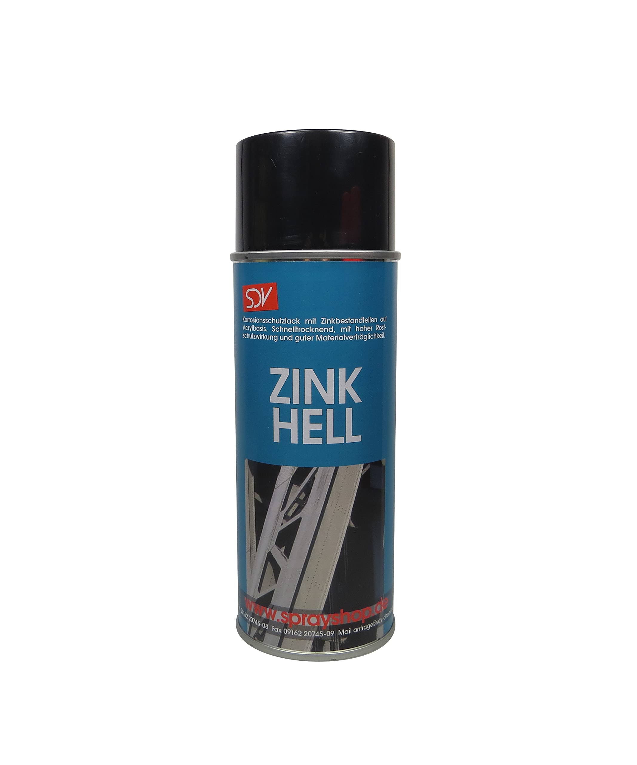 SDV Chemie Zinkspray hell 12x 400ml Zink Alu Spray Rostschutz Grundierung Zinkausbesserung