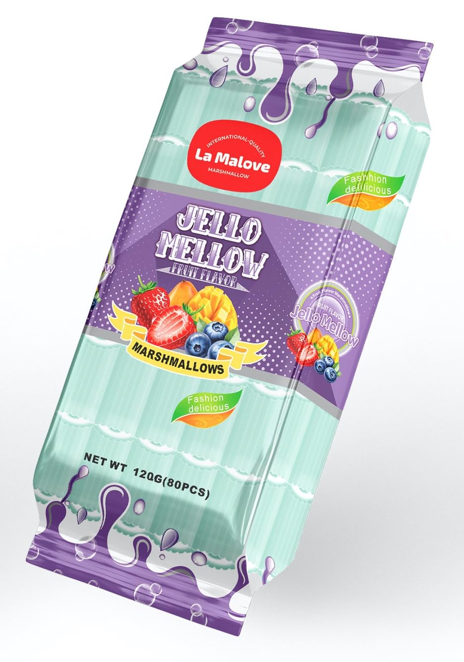 La Malove Jello Mellow Fruit Flavour Green Marshmallows - 120gm | 80 pcs | (B0D759Y7D3) Amazon Price History, Amazon Price Tracker