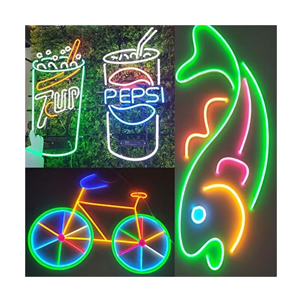 Rextin 16. 4ft dimmable white led light strip flexible silicone led neon rope lights dc12v ip67 for diy indoor & outdoor sign letters kichen clubs shopping malls holiday event - image 9